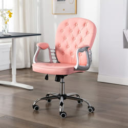 Vidaxl - Furniture Limited - Sedia da Ufficio Girevole Rosa in Similpelle