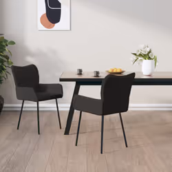 Queste sedie da pranzo coniugano semplicità e comfort con un design elegante, che le rende un elemento d'arredo accattivante  ...