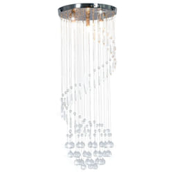 Hommoo - Furniture Limited - Lampadario con Perle di Cristallo a Spirale