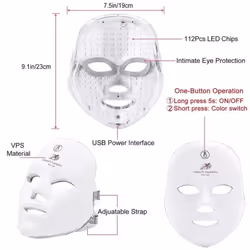 Lalano`S Cosmetics Maschera viso a LED 1 St - Vista aggiuntiva 3