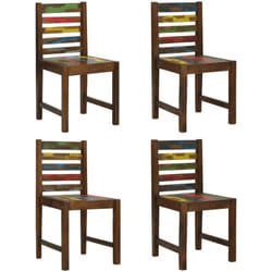 Vidaxl - Furniture Limited - Sedie da Pranzo 4 pz in Legno Massello di