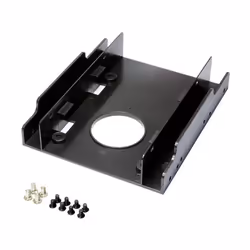 Tecno TC-ADAPT01, Universale, Staffa di montaggio HDD, Plastica, Nero, 2.5", CE