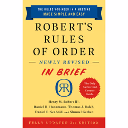 ISBN Robert's Rules of Order Newly Revised In Brief, 3rd edition, Business & finanza, Inglese, Libro in brossura, 224 pagine