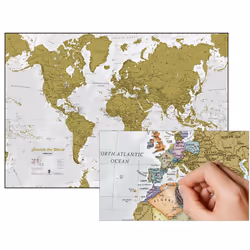 Lovell Johns MAPS.SCR.W mappa geografica da parete Mondo