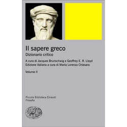 ISBN Il sapere greco. Volume II libro ITA 628 pagine
