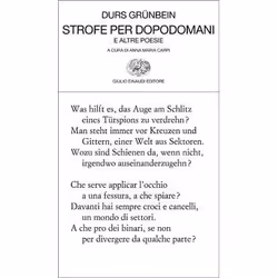 ISBN Strofe per dopodomani, ITA, 216 pagine