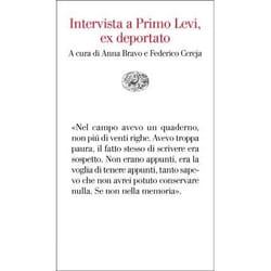 ISBN Intervista a Primo Levi, ex deportato libro ITA 96 pagine