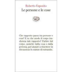 ISBN Le persone e le cose libro ITA 136 pagine