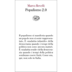 ISBN Populismo 2.0 libro ITA 168 pagine