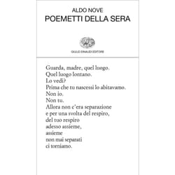 ISBN Poemetti della sera libro ITA 96 pagine