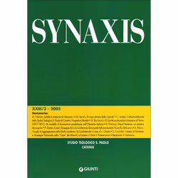 ISBN Quaderni di Synaxis XXIII/3 - 2005 - Quadrimestrale dello Studio Teologico S. Paolo di Catania, ITA, Libro in brossura, ...