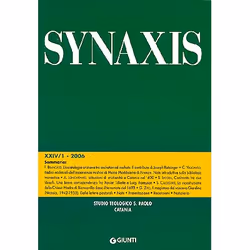 ISBN Quaderni di Synaxis XXIV/1 - 2006 - Quadrimestrale dello Studio Teologico S. Paolo di Catania, ITA, Libro in brossura, 2 ...