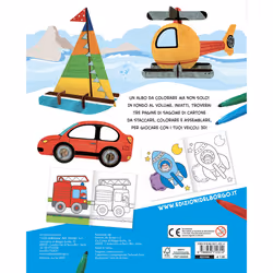 ISBN Colorare in 3D - Veicoli - Vista aggiuntiva 2