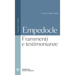 ISBN Testimonianze e frammenti. Testo greco a fronte