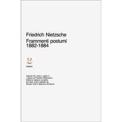 ISBN Frammenti postumi 1882-1884 - II libro Filosofia ITA 396 pagine