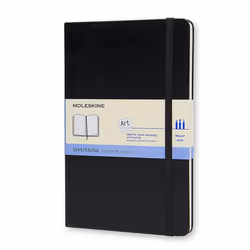 Moleskine Art, Monocromatico, Nero, 104 fogli, 165 g/m², Copertina rigida, Universale
