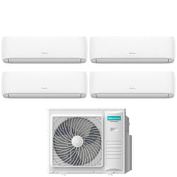 Climatizzatore Condizionatore Hisense Quadri Split Inverter serie HI-COMFORT 7+9+9+9 con 4AMW81U4RJC R-32 Wi-Fi Integrato 7000+9000+9000+9000