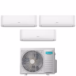 Climatizzatore Condizionatore Hisense Trial Split Inverter serie HI-COMFORT 9+12+12 con 3AMW72U4RJC R-32 Wi-Fi Integrato 9000 ...