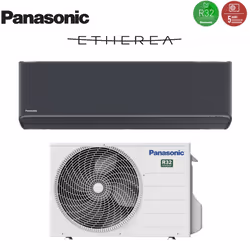 Climatizzatore Condizionatore Panasonic Inverter Serie Etherea Dark 9000 Btu CS-XZ25XKEW-H R-32 Wi-Fi Integrato Colore Grigio Grafite - Vista aggiuntiva 2