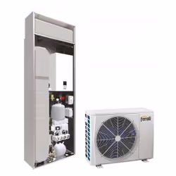 Pompa Di Calore Reversibile Aria-Acqua Inverter per Installazione Splittata Ferroli OMNIA S IN 3.2 10 R-32 con Comando Inclus ...