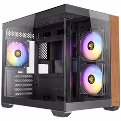 Antec CX600M Midi Tower Nero, Legno - Vista aggiuntiva 7
